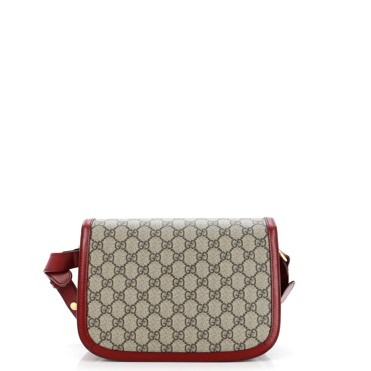 Horsebit 1955 Shoulder Bag GG Coated Canvas with Leather Small - Deep Luxury