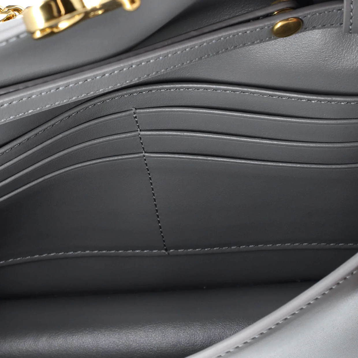 Margo Triomphe Wallet on Chain Leather - Deep Luxury