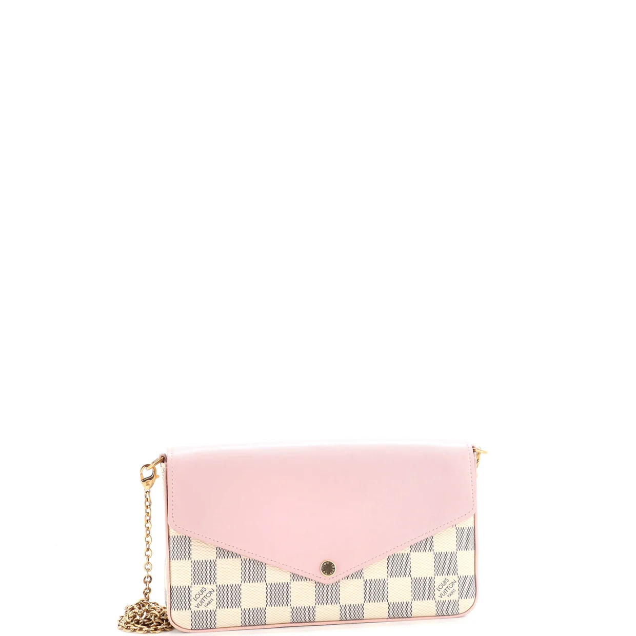 Felicie Pochette Damier and Leather - Deep Luxury