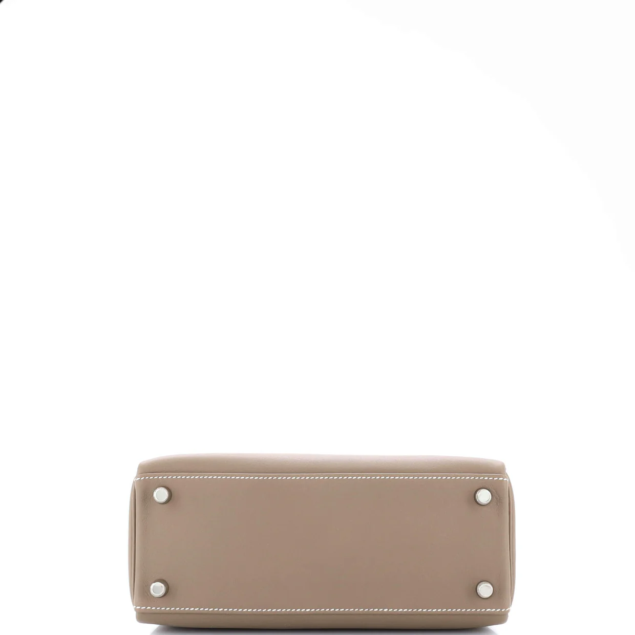 Kelly Handbag Grey Swift with Palladium Hardware 25 - Deep Luxury