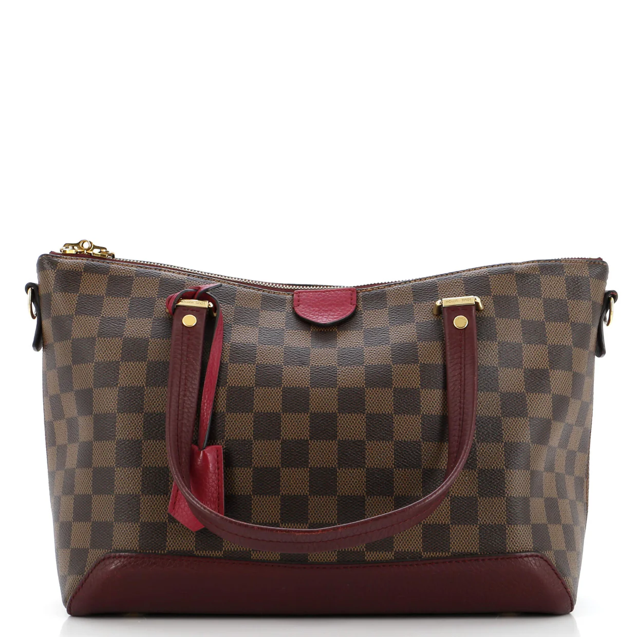 Hyde Park Handbag Damier with Leather - Deep Luxury