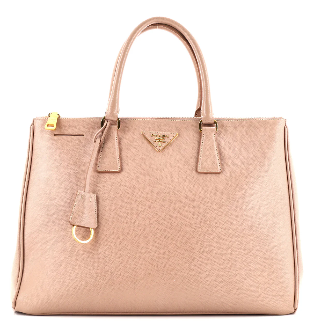 Double Zip Lux Tote Saffiano Leather Large - Deep Luxury