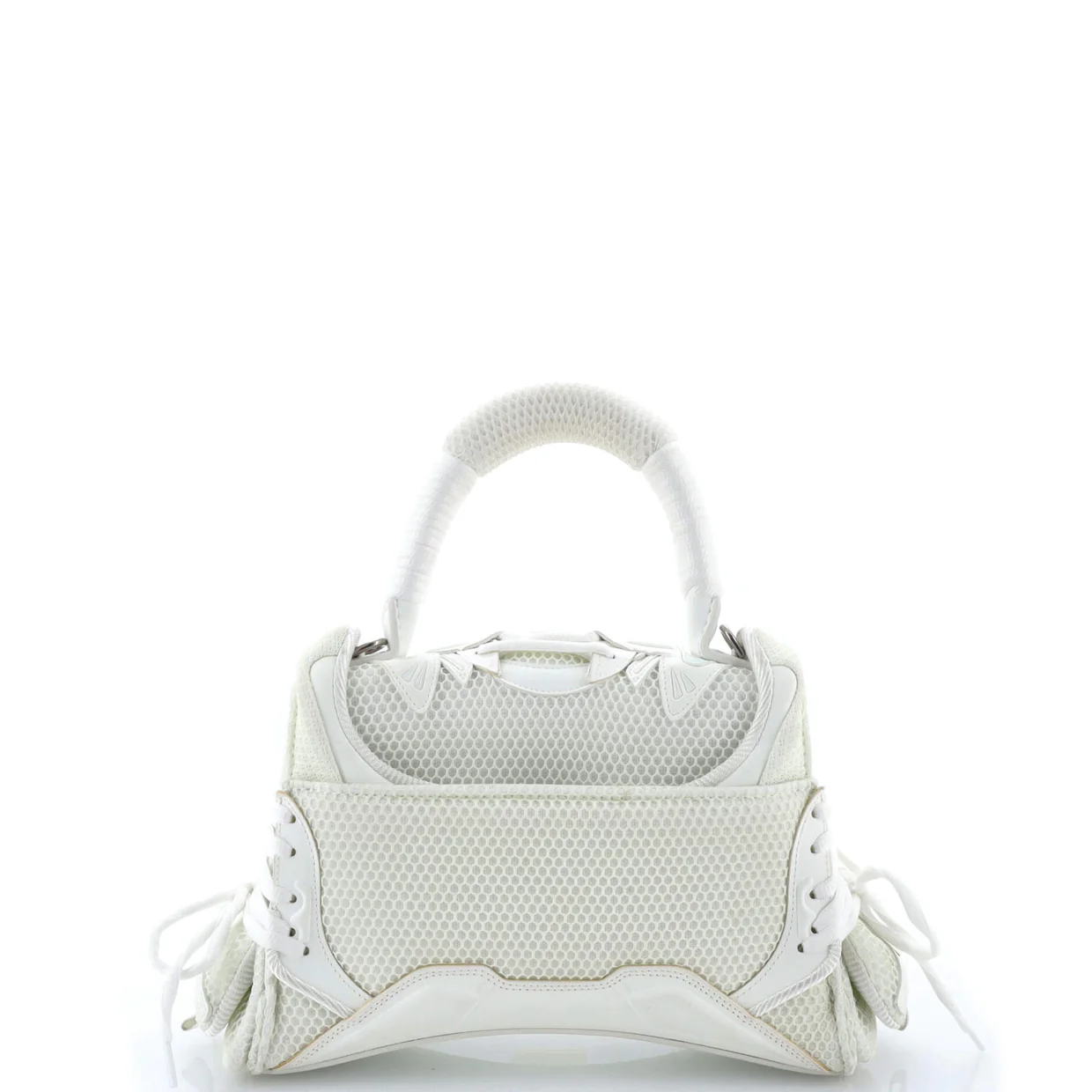 SneakerHead Top Handle Bag Mesh and Faux Leather Small - Deep Luxury