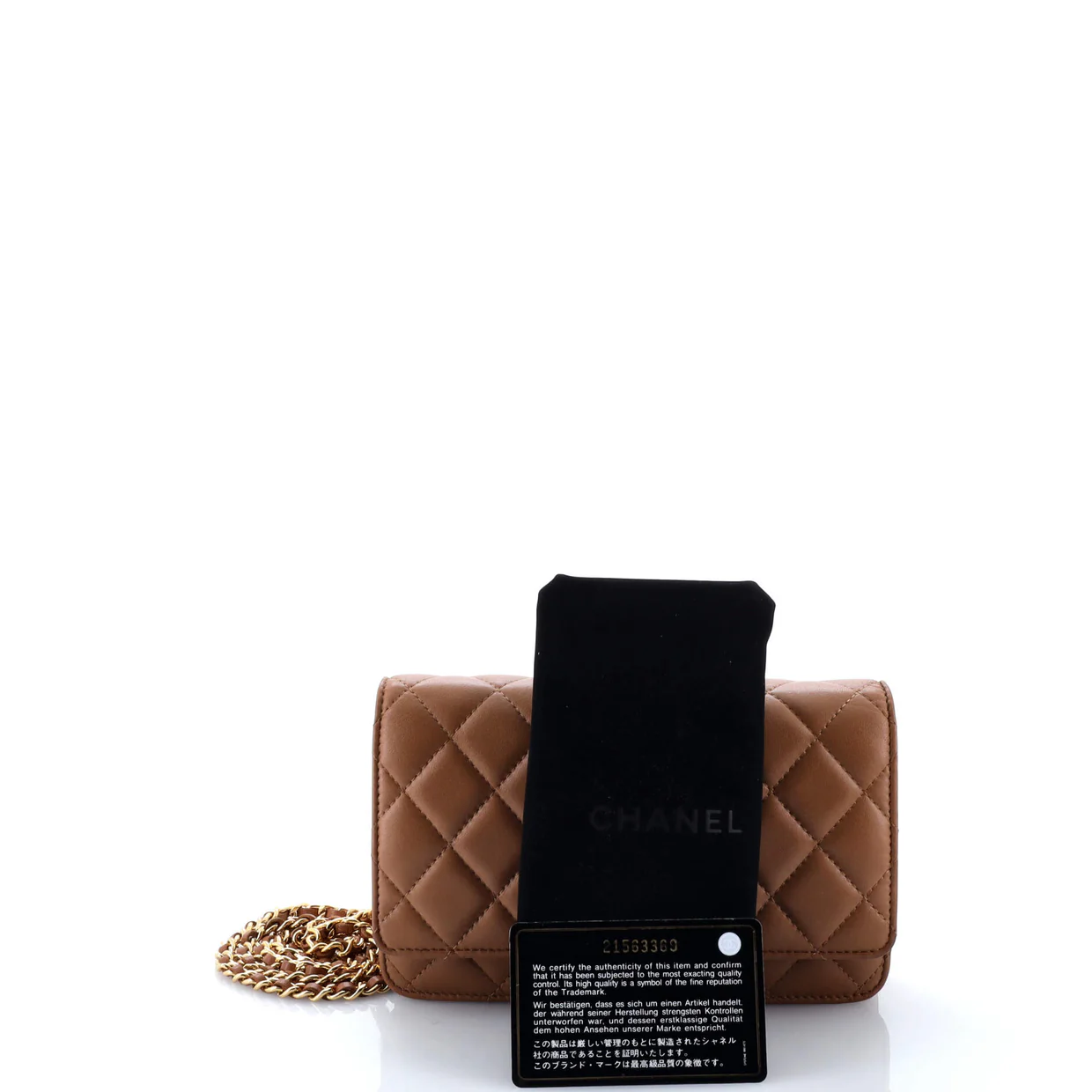 Wallet on Chain Quilted Lambskin - Deep Luxury
