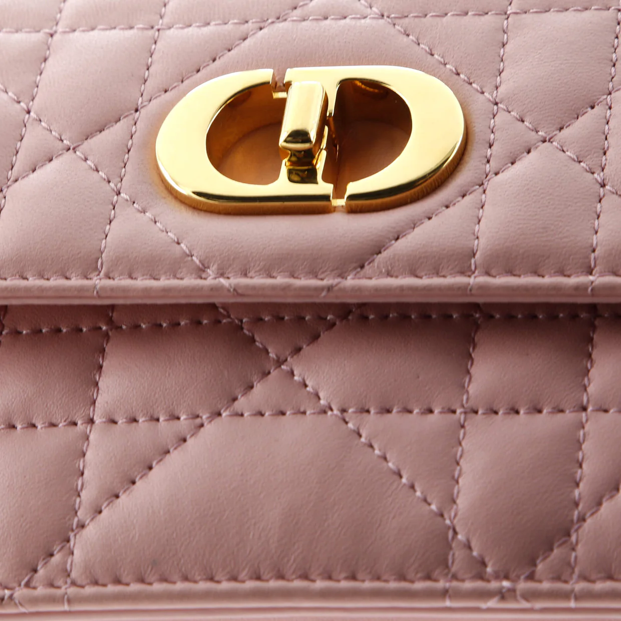 Miss Caro Flap Bag Cannage Quilt Calfskin Mini - Deep Luxury