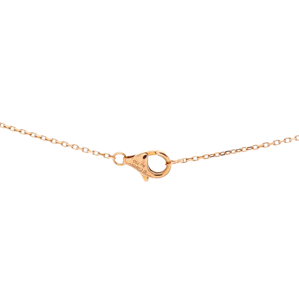 Amulette de Cartier Pendant Necklace 18K Rose Gold with Onyx and Diamond XS - Deep Luxury