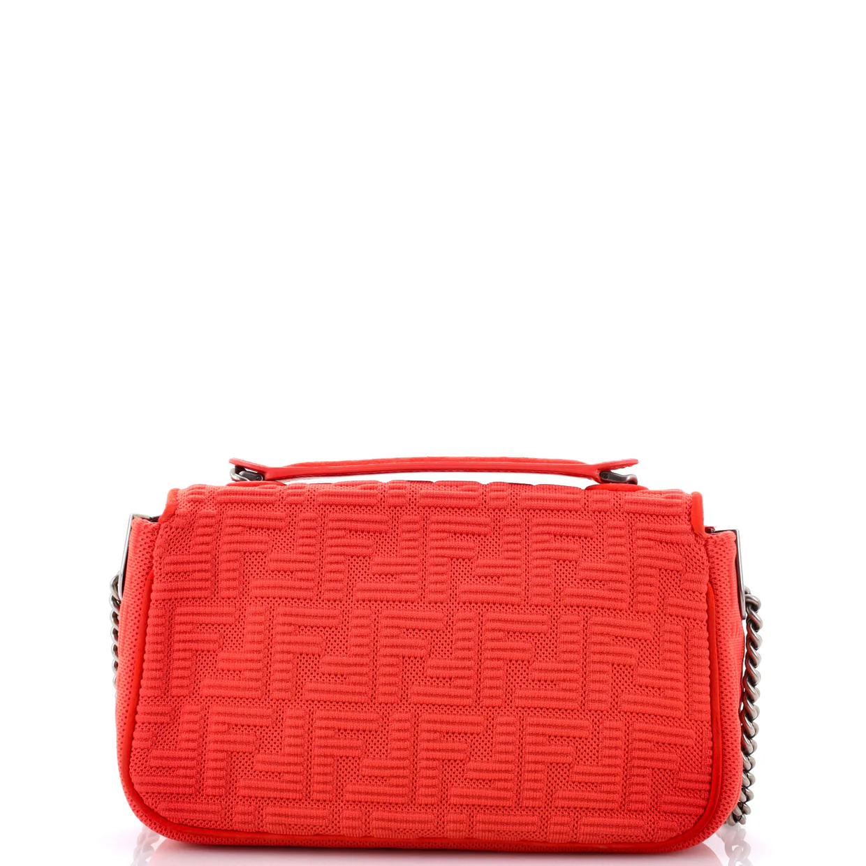 Midi Baguette Chain Bag Zucca Technical Mesh Medium - Deep Luxury