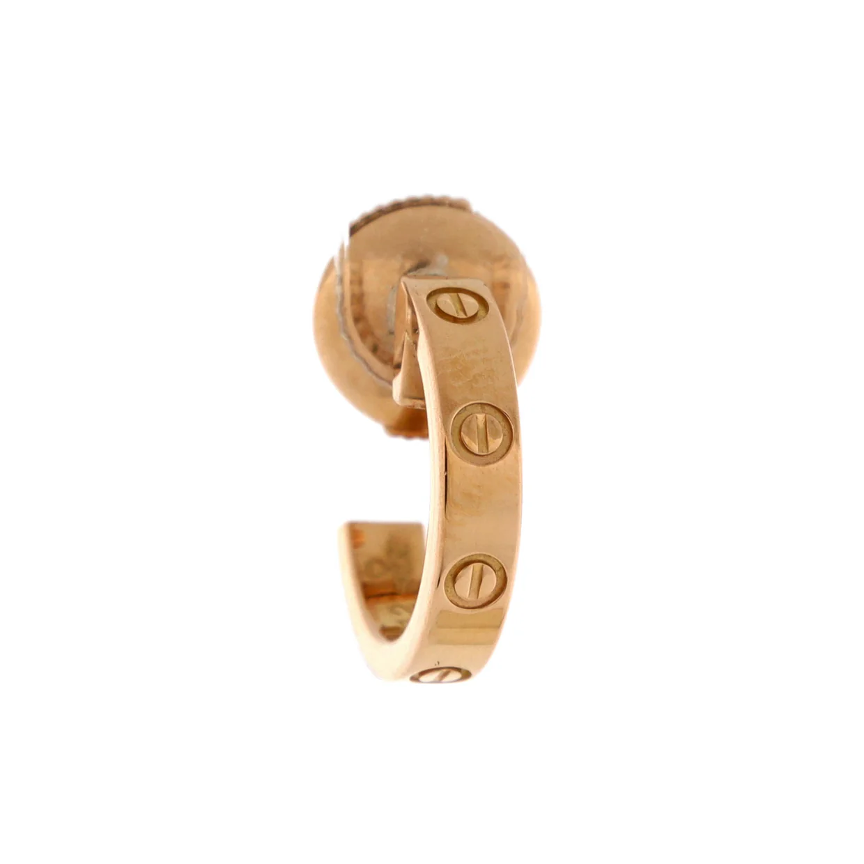 Love Hoop Earrings 18K Yellow Gold Small - Deep Luxury