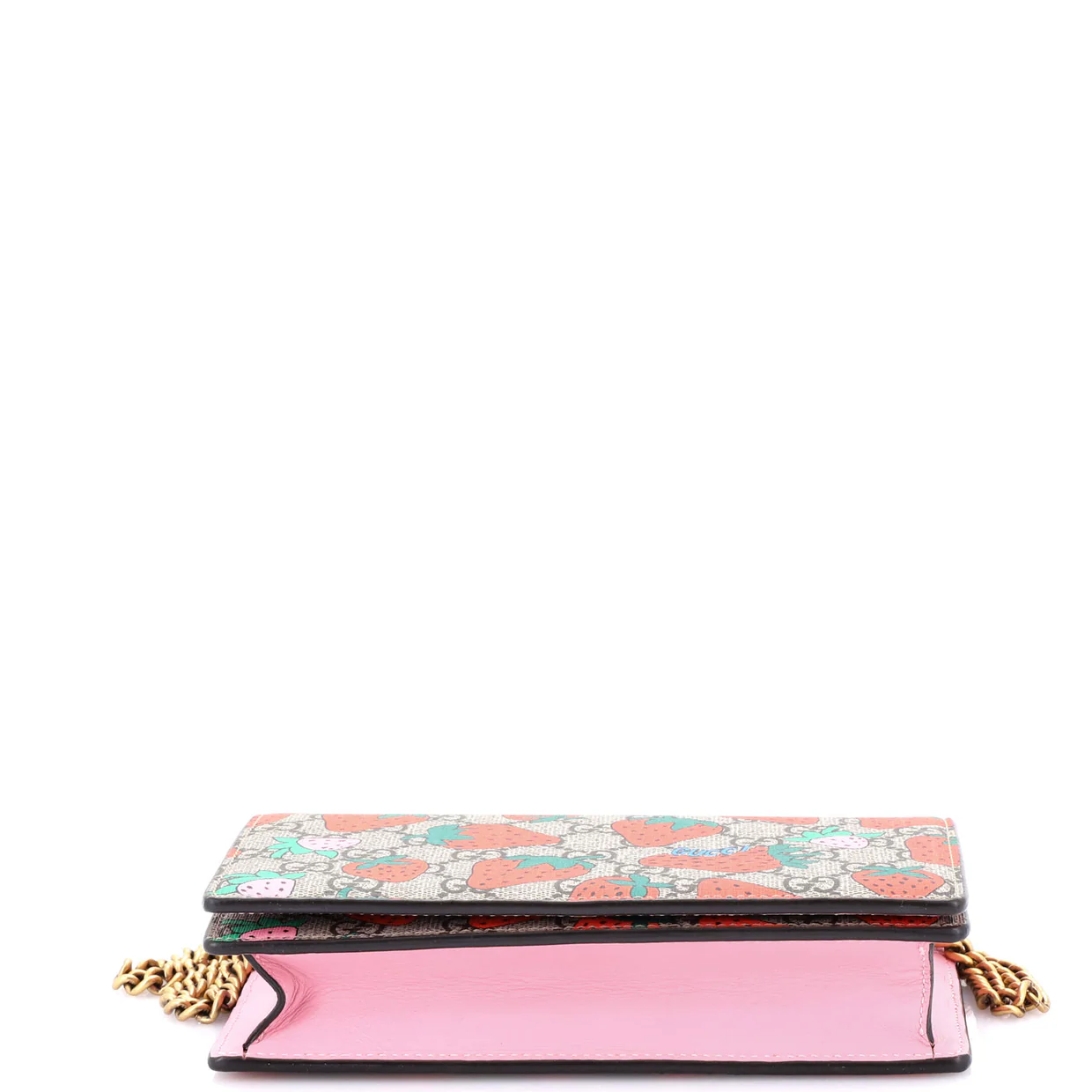 Chain Wallet Printed GG Coated Canvas - Deep Luxury