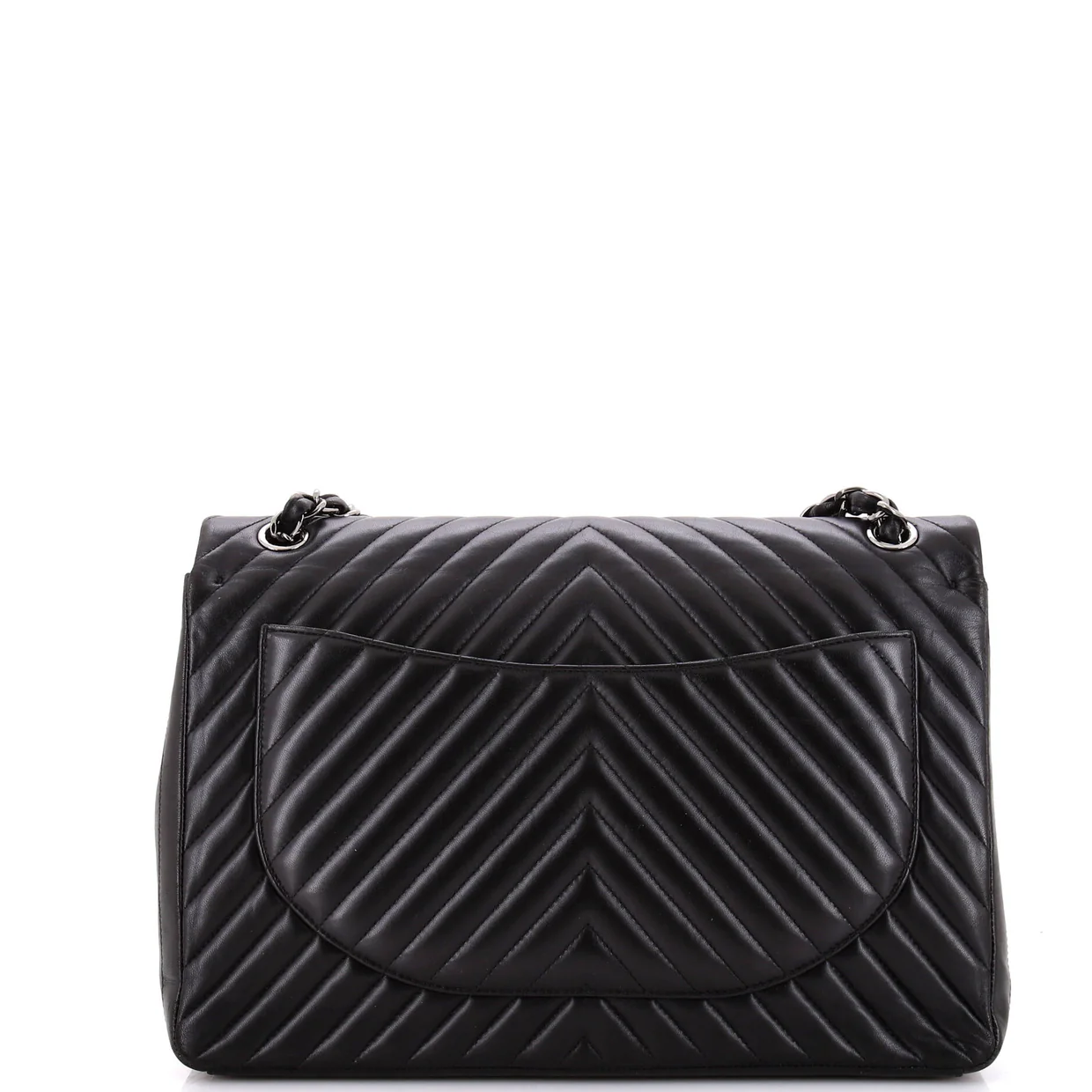 Classic Double Flap Bag Chevron Lambskin Maxi - Deep Luxury