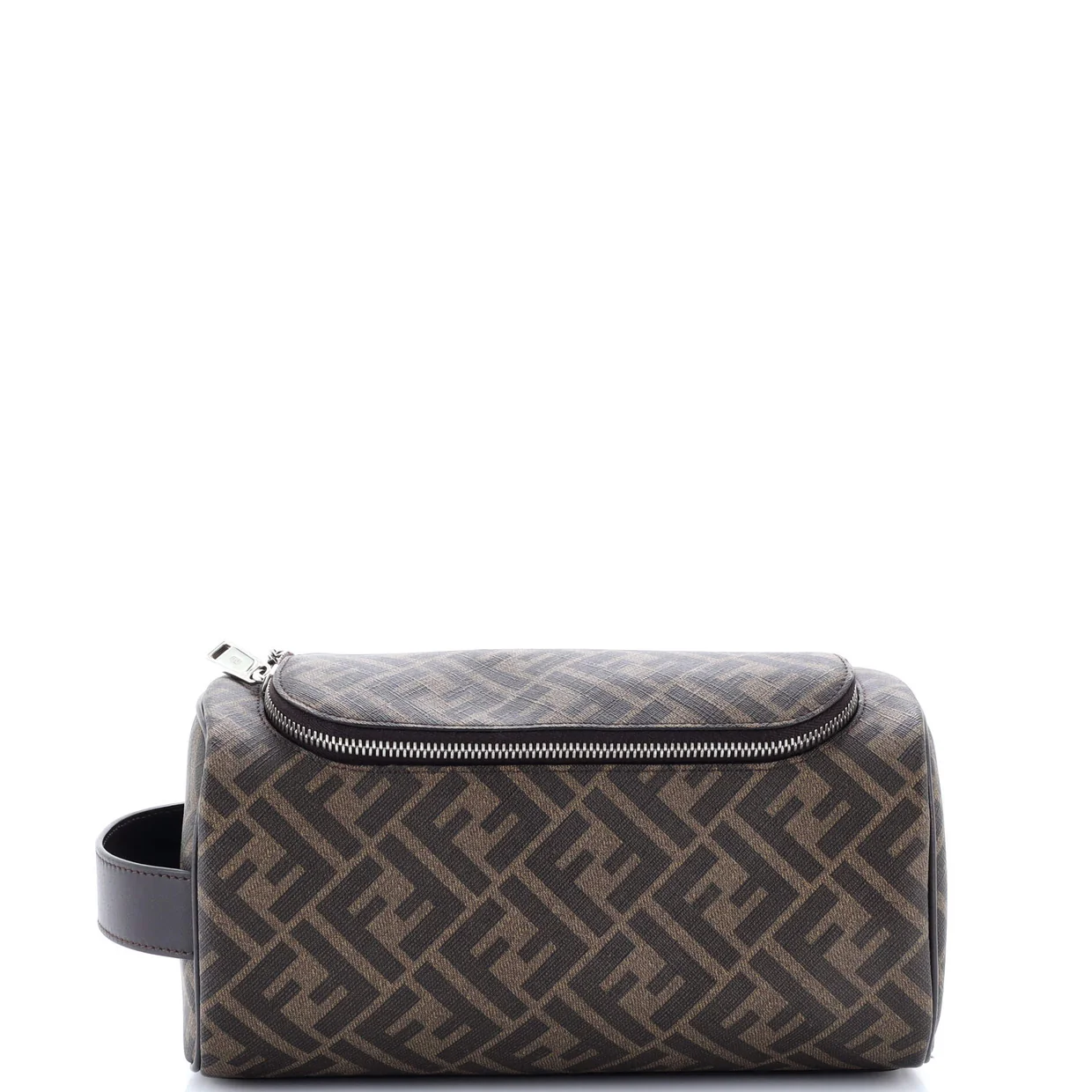 Toiletry Case with Handle Zucca Coated Canvas Medium - Deep Luxury