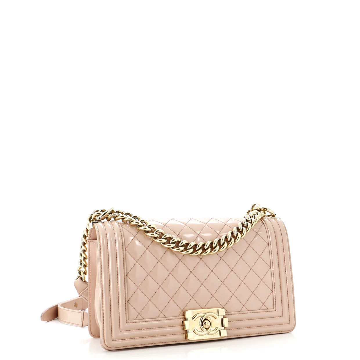 Boy Flap Bag Quilted Iridescent Glazed Calfskin Old Medium - Deep Luxury