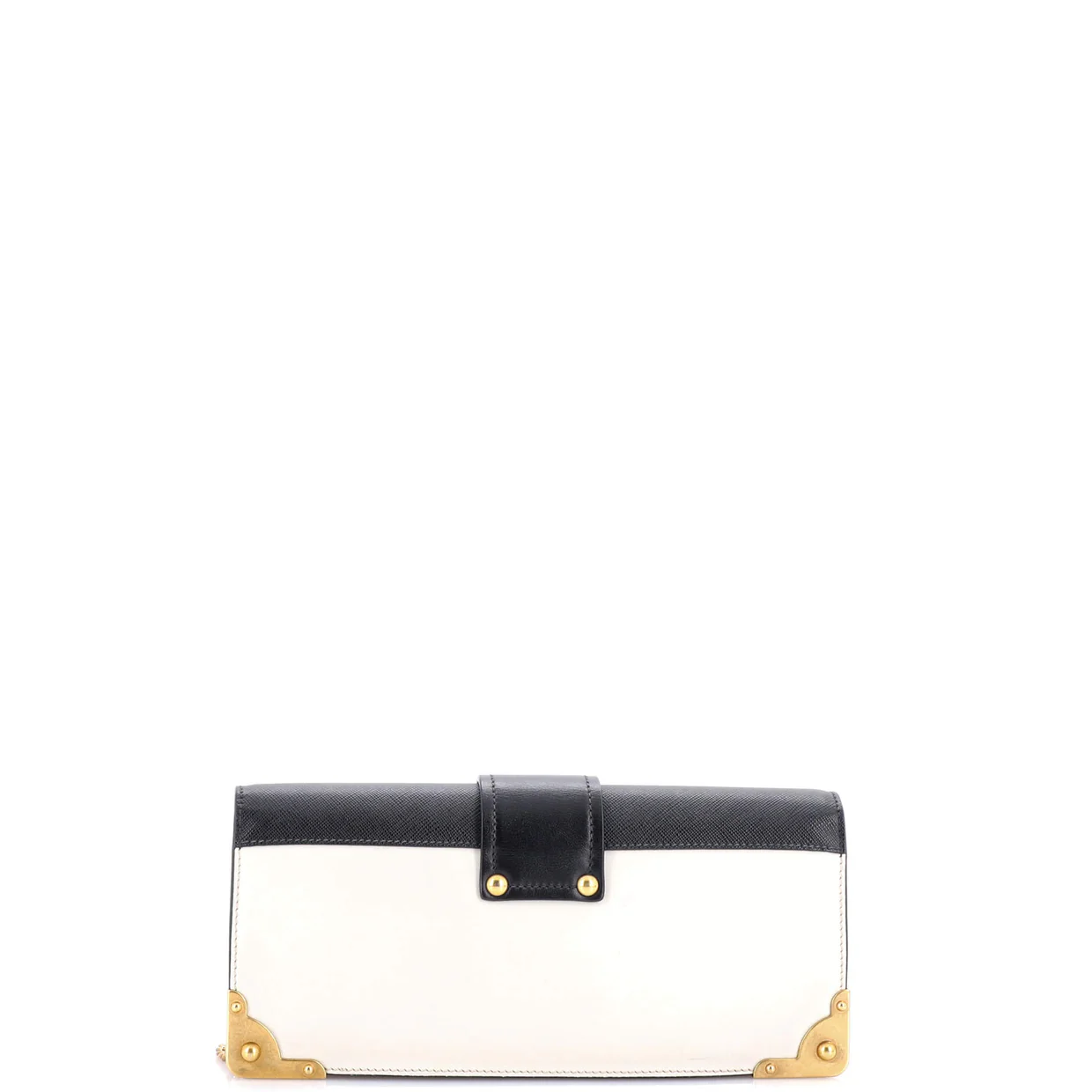 Cahier Chain Clutch City Calf and Saffiano - Deep Luxury
