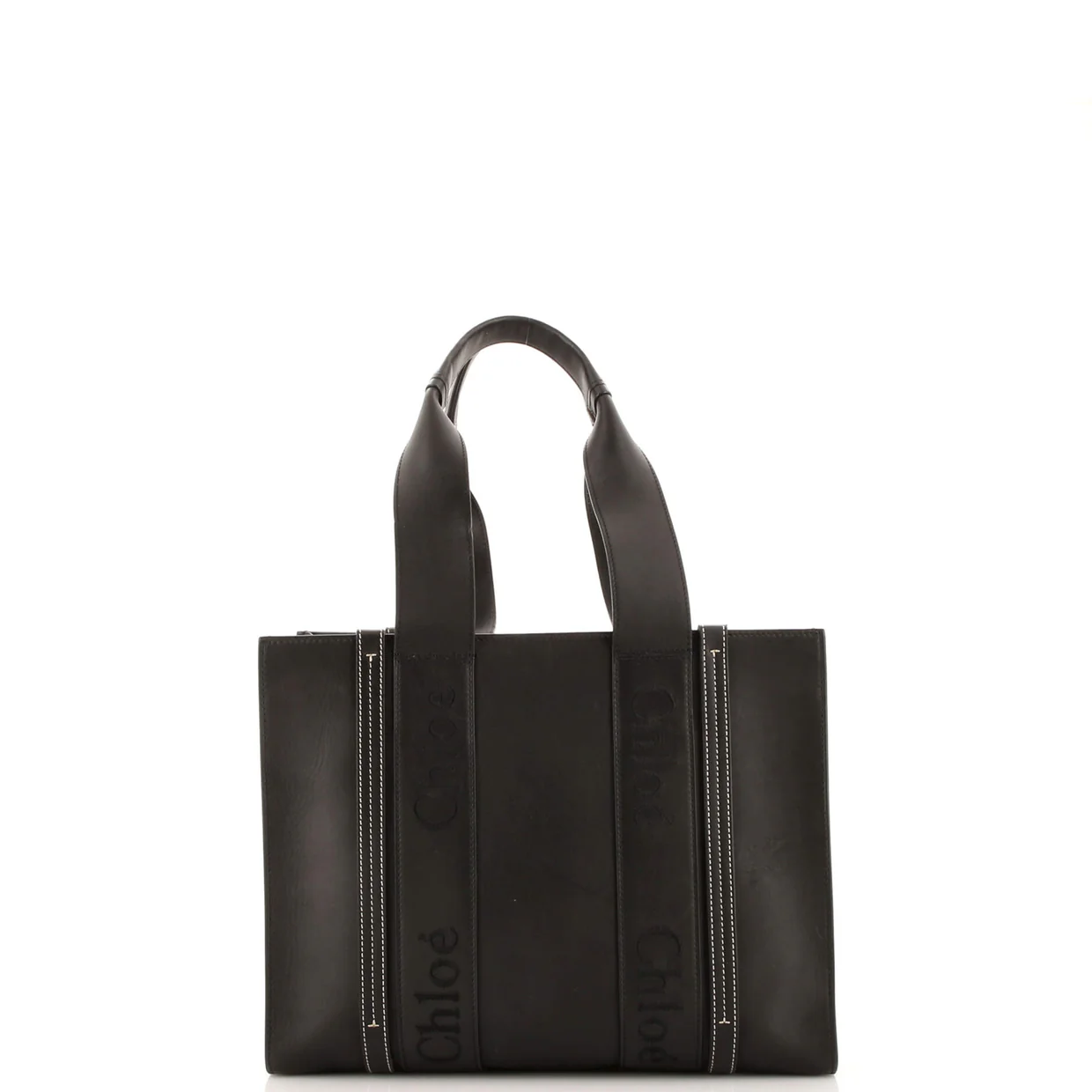 Woody Tote Leather Medium - Deep Luxury