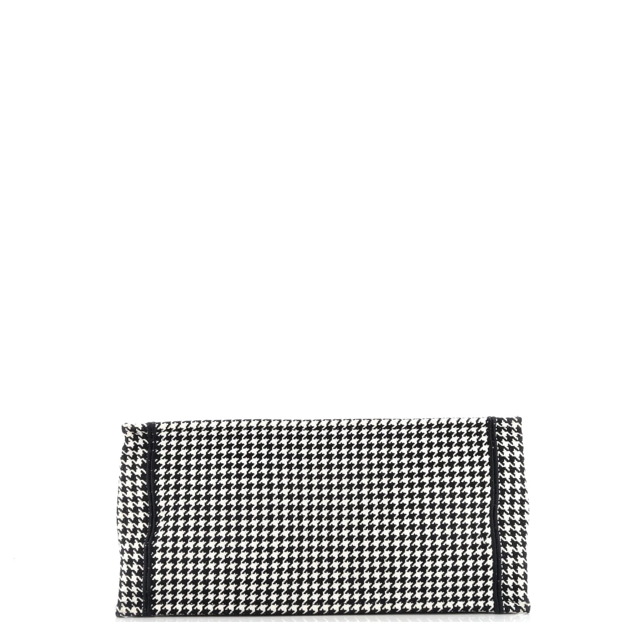 Book Tote Houndstooth Canvas Medium - Deep Luxury