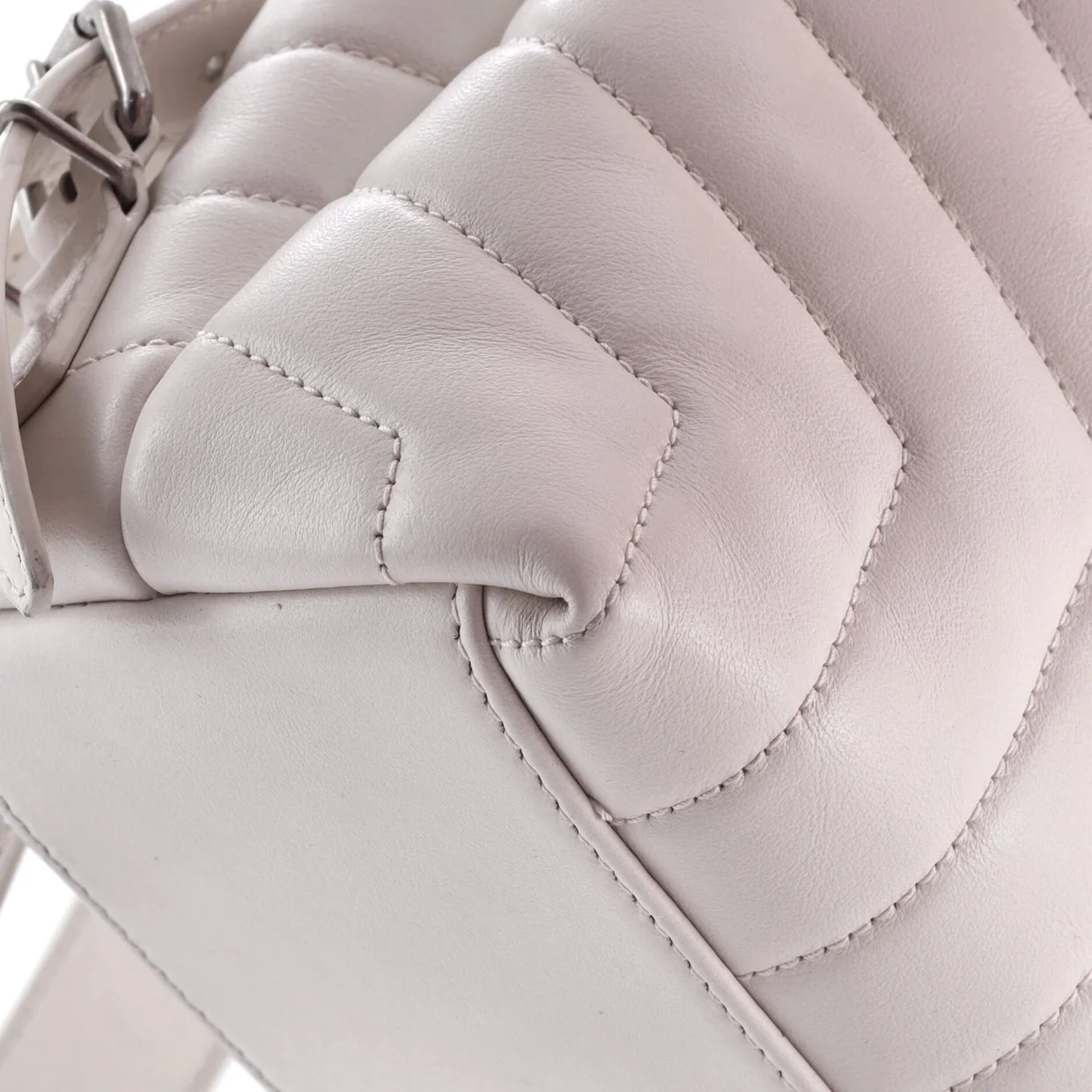 LouLou Backpack Matelasse Chevron Leather Small - Deep Luxury