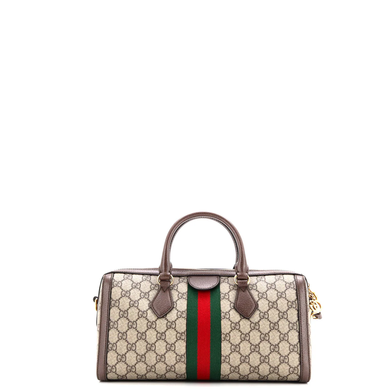 Ophidia Boston Bag GG Coated Canvas Medium - Deep Luxury