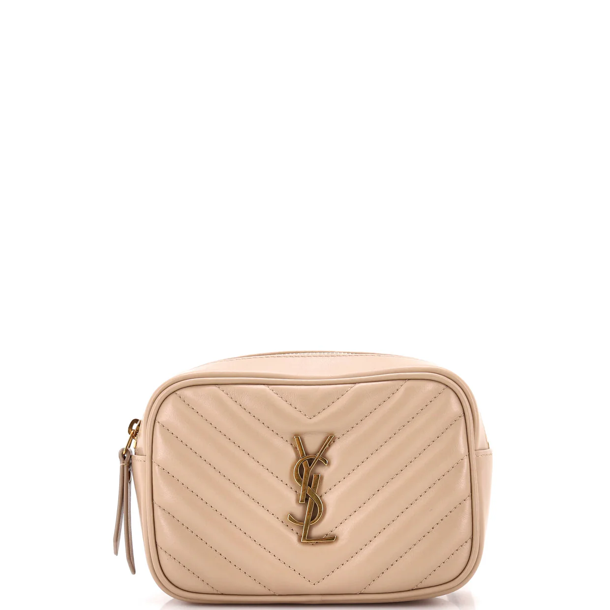 Lou Belt Bag Matelasse Chevron Leather - Deep Luxury