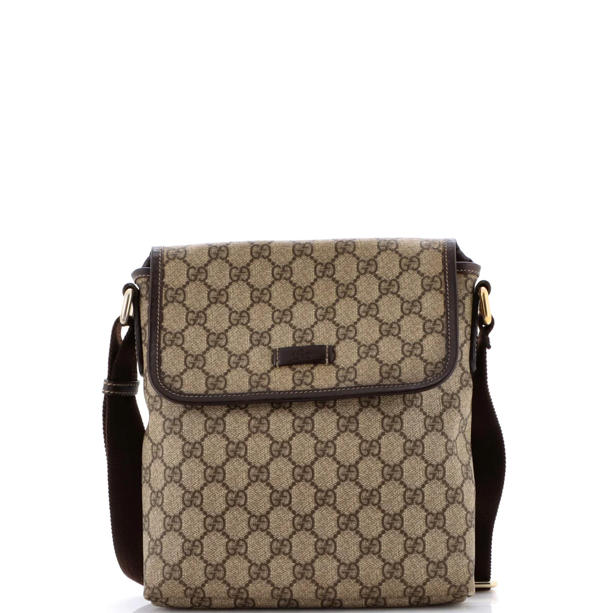 Flap Messenger GG Coated Canvas Small - Deep Luxury