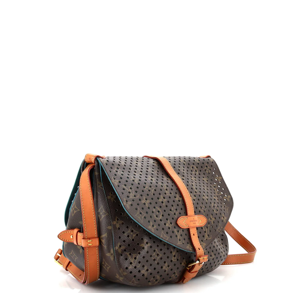 Flore Saumur Handbag Perforated Monogram Canvas - Deep Luxury