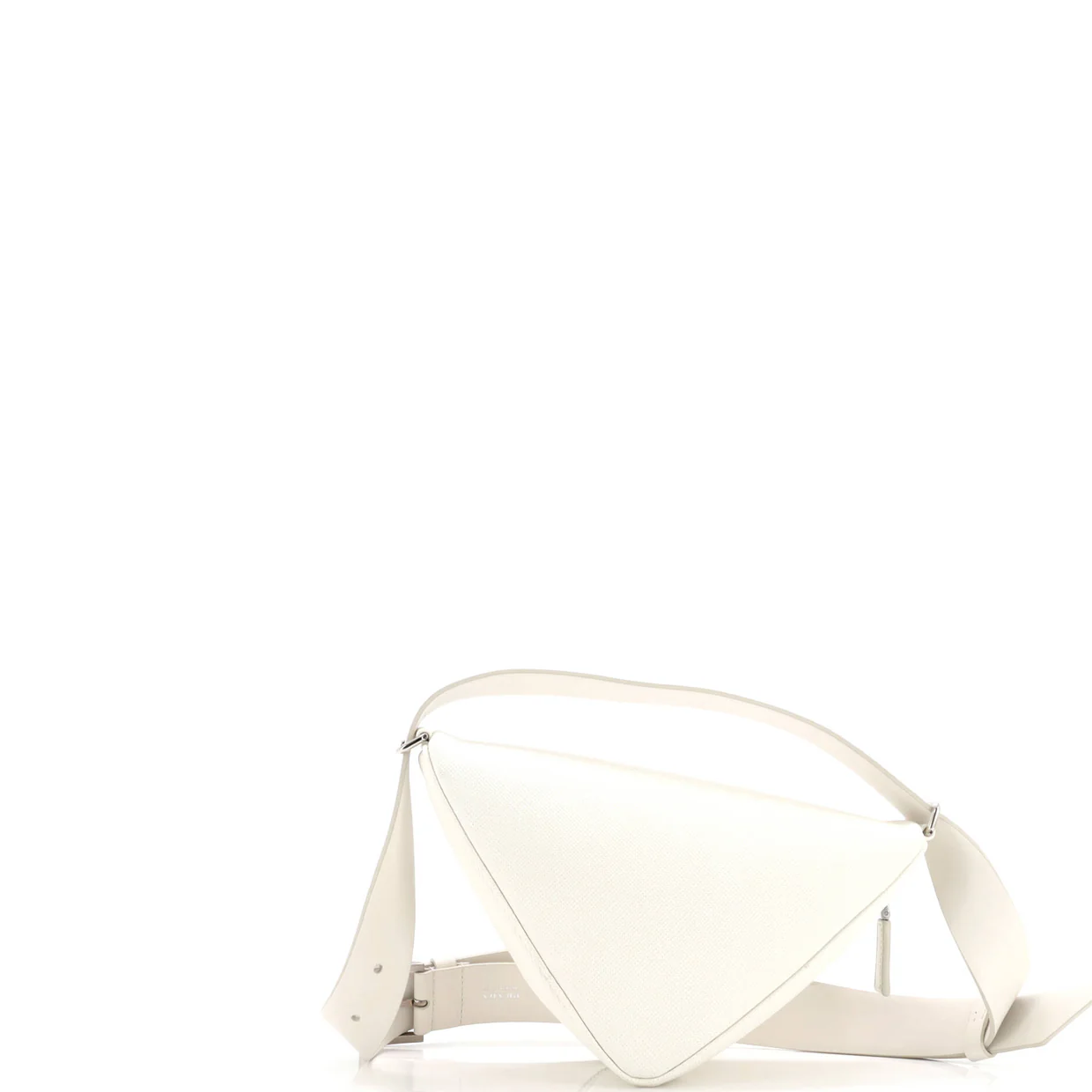 Triangle Logo Zip Around Shoulder Bag Saffiano Leather - Deep Luxury