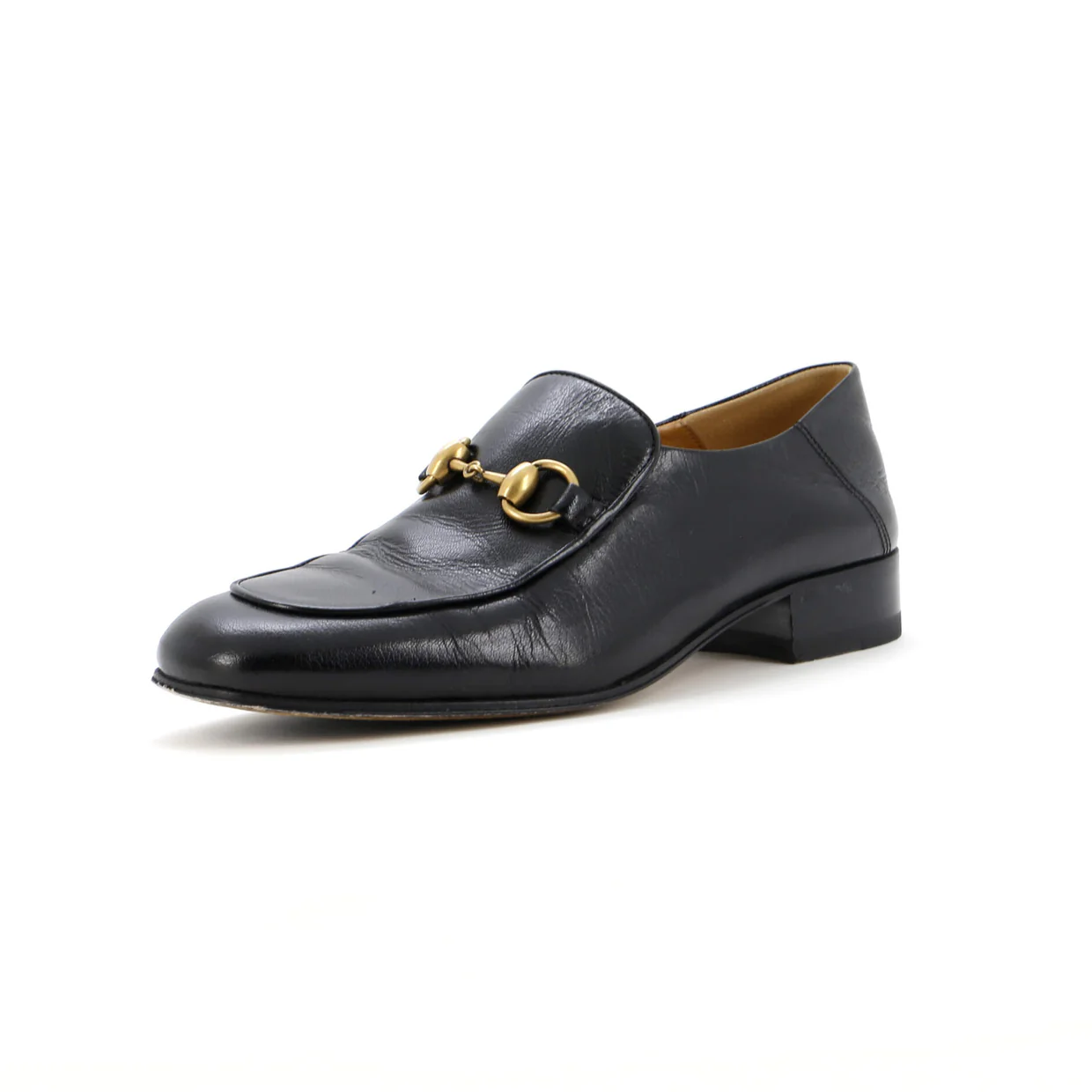 Women's Horsebit Mid-Heel Loafers Leather - Deep Luxury