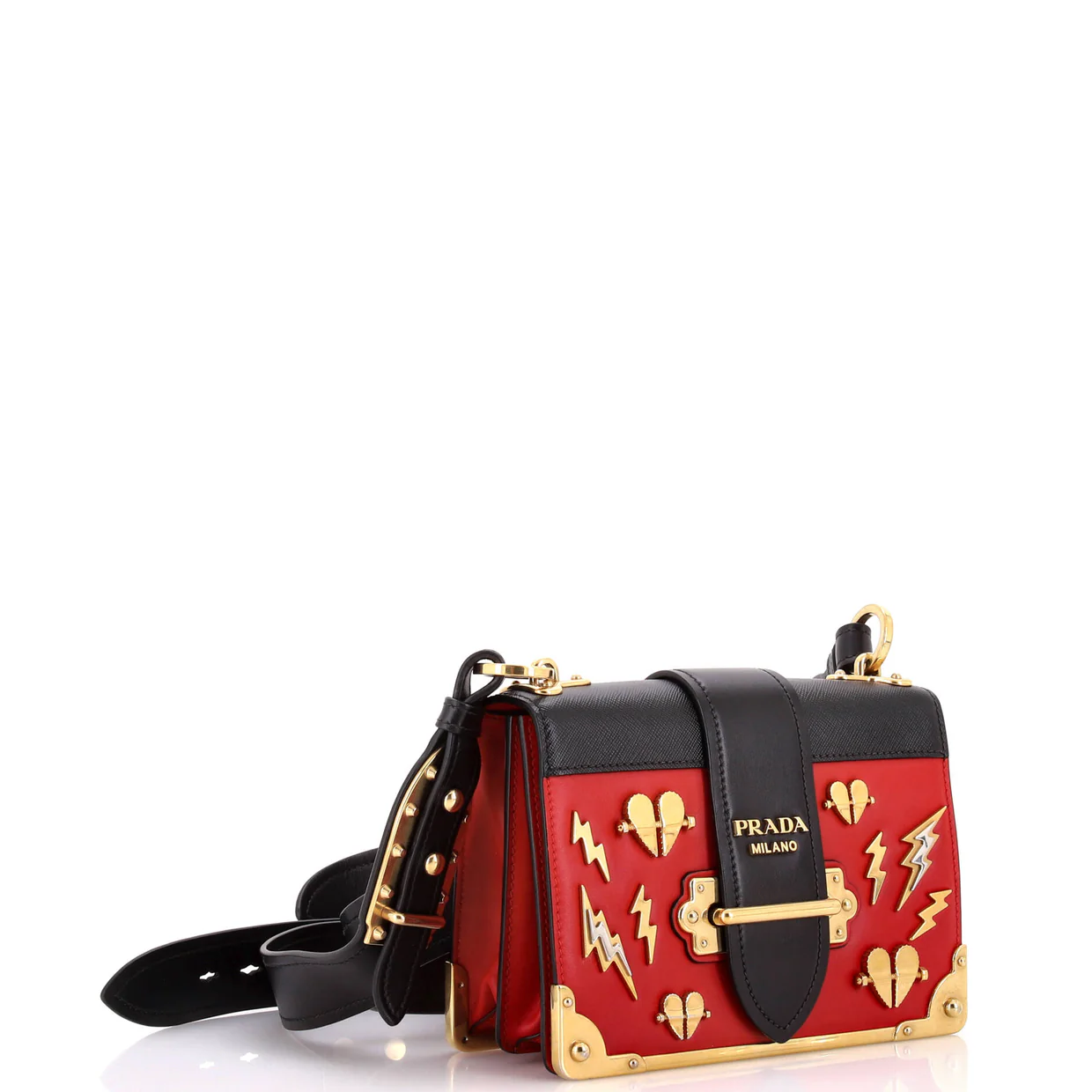 Cahier Crossbody Bag Embellished Leather Small - Deep Luxury