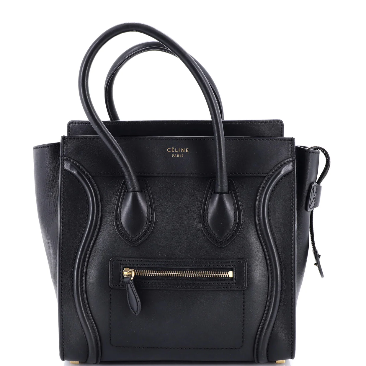 Luggage Bag Smooth Leather Micro - Deep Luxury