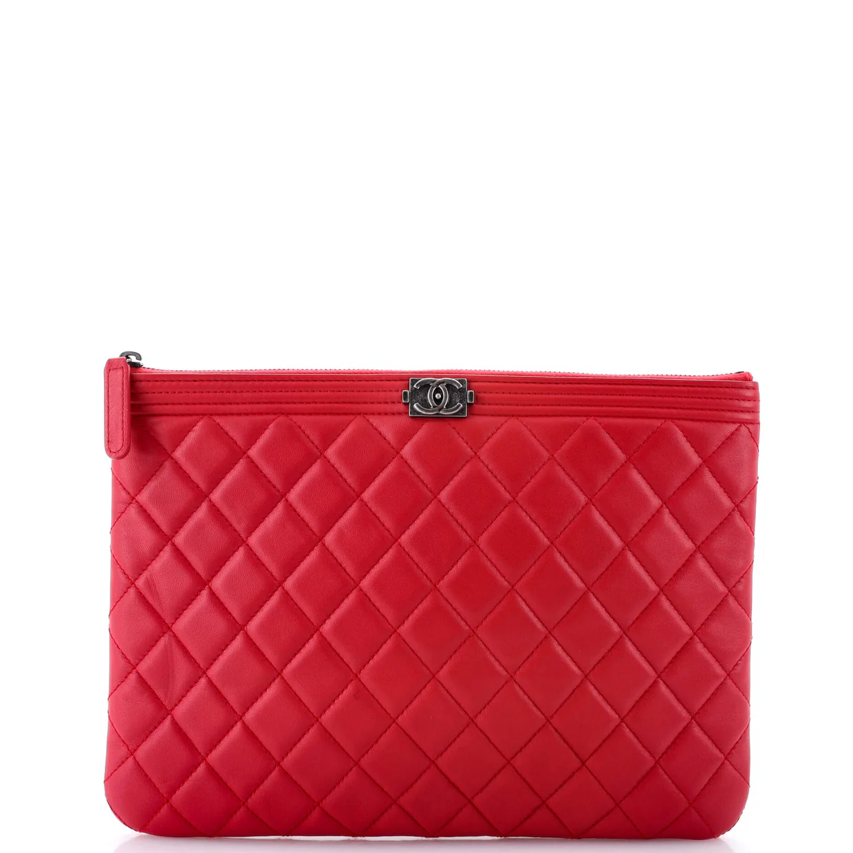 Boy O Case Clutch Quilted Lambskin Medium - Deep Luxury