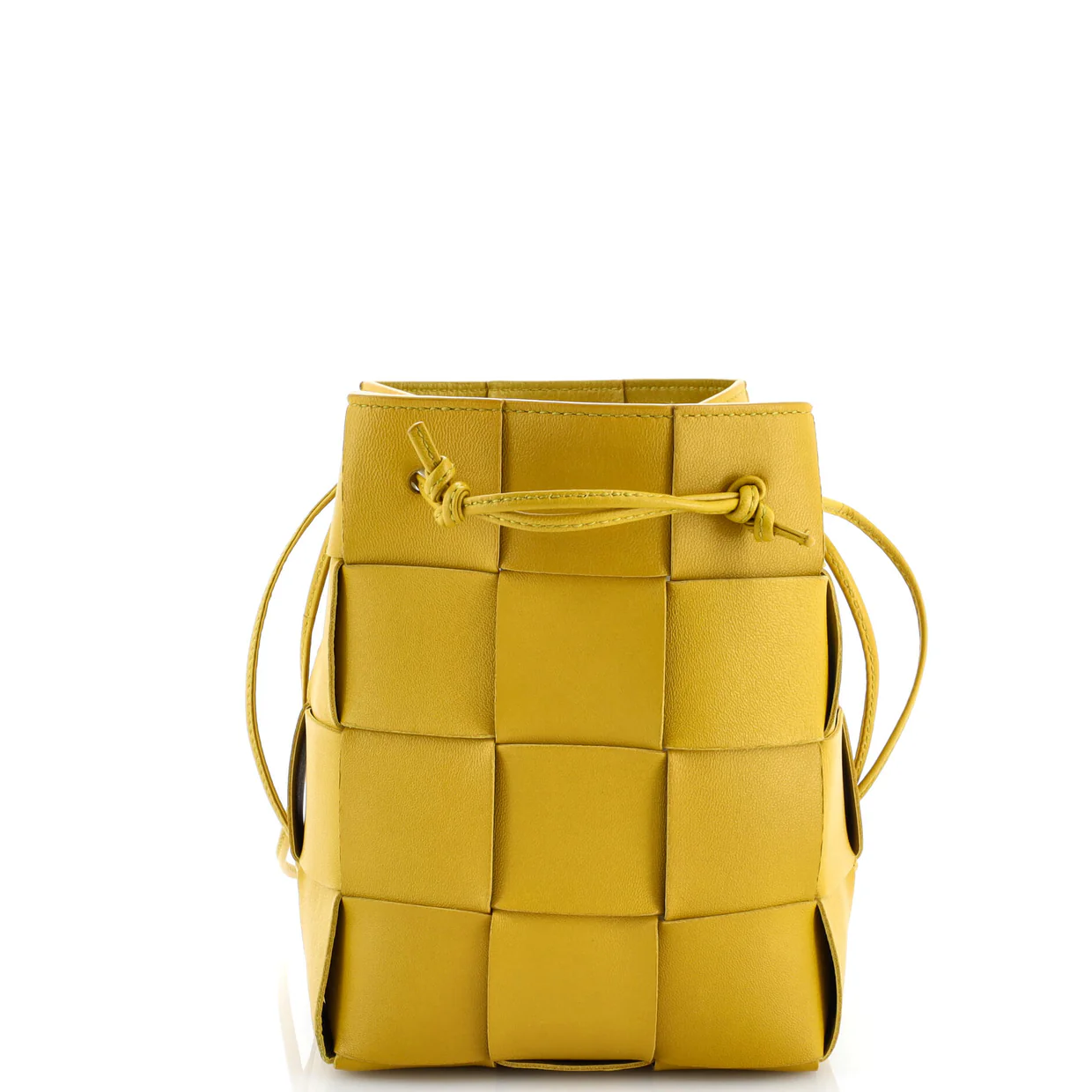 Cassette Bucket Bag Maxi Intrecciato Leather Small - Deep Luxury