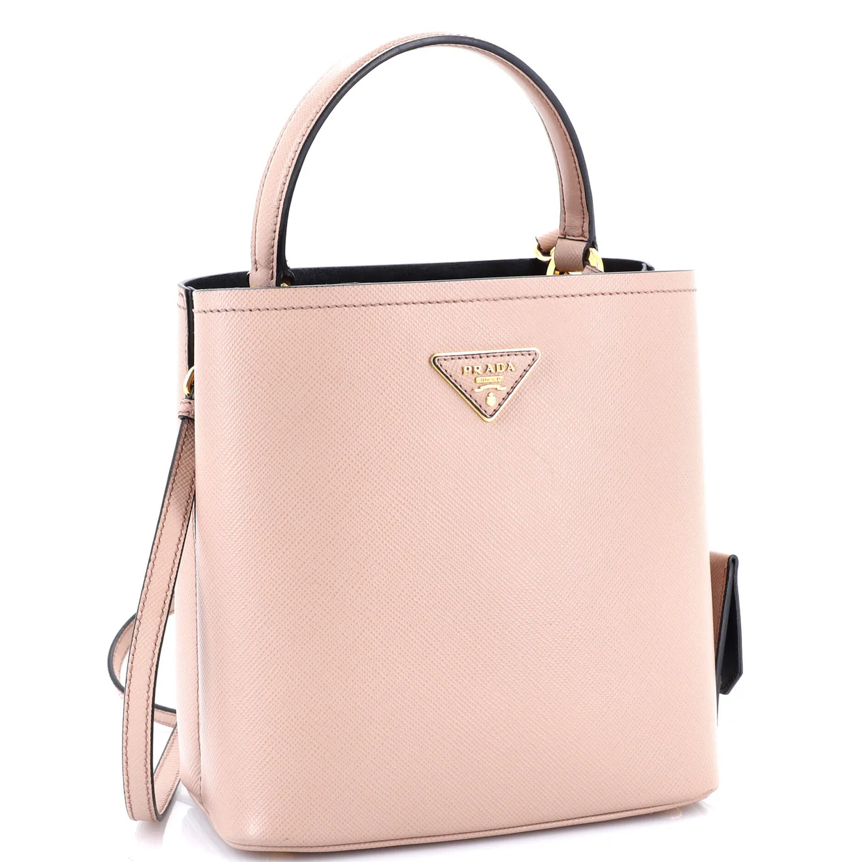 Panier Bucket Bag Saffiano Leather Medium - Deep Luxury