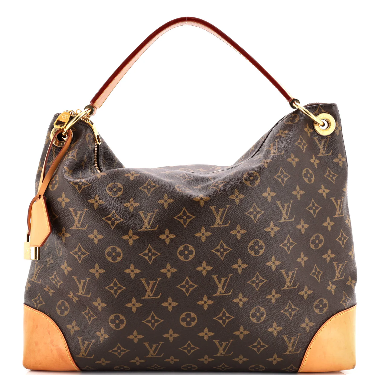 Berri Handbag Monogram Canvas MM - Deep Luxury
