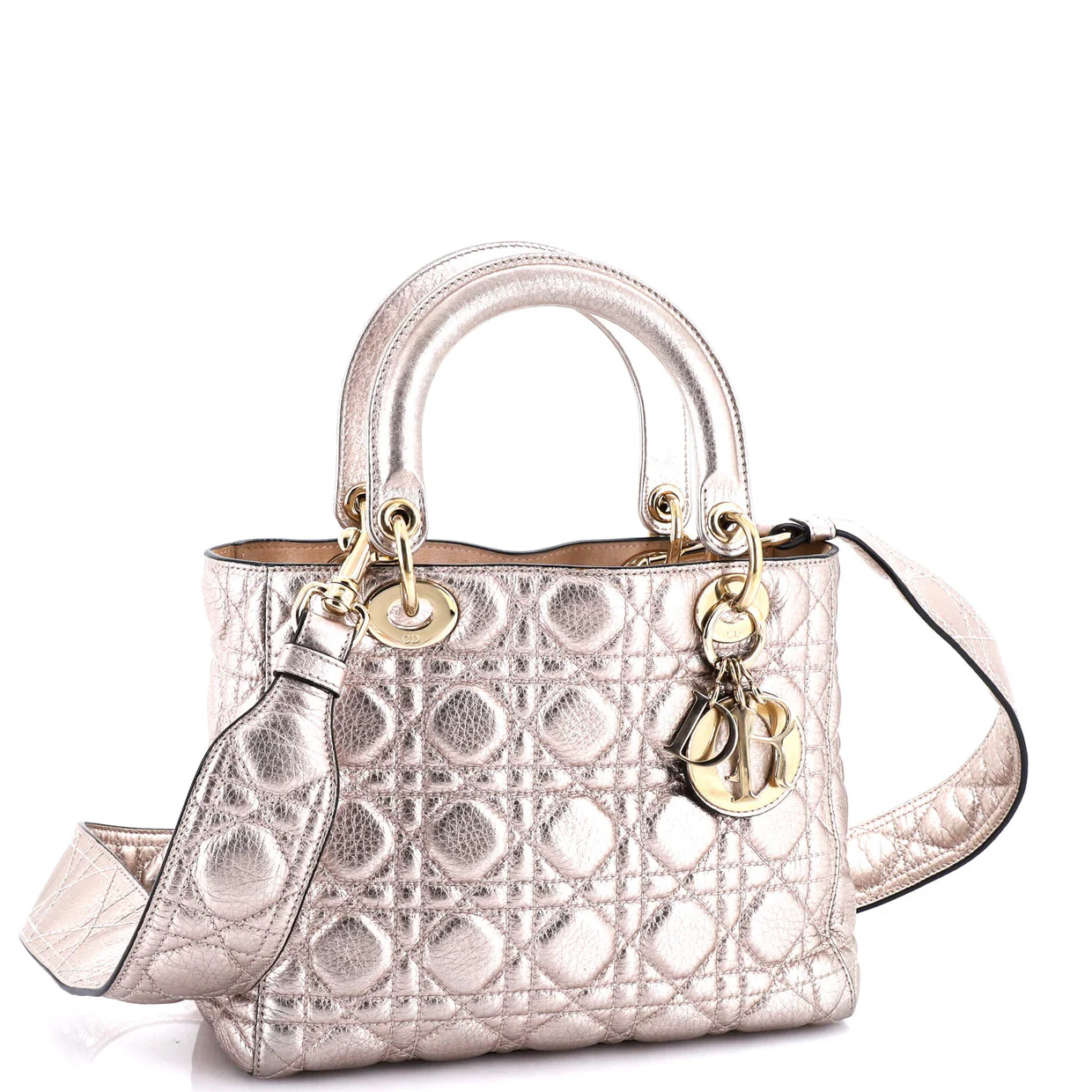 Supple Lady Dior Bag Cannage Quilt Leather Medium - Deep Luxury