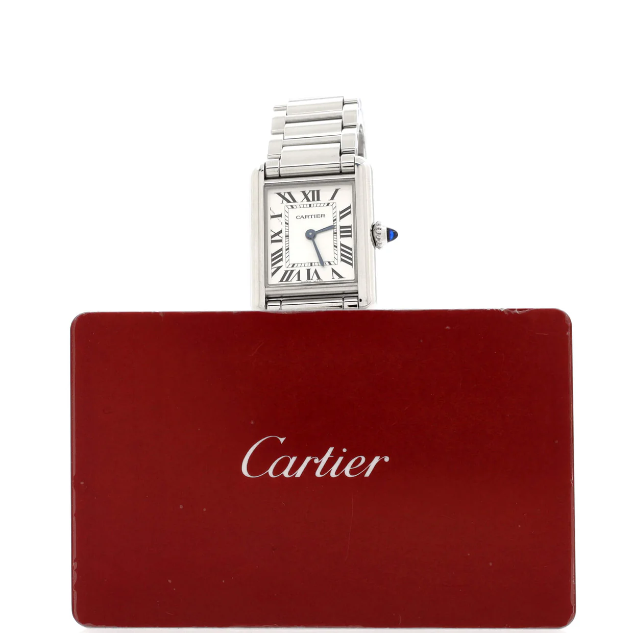 Must de Cartier Tank Quartz Watch Stainless Steel 22 - Deep Luxury