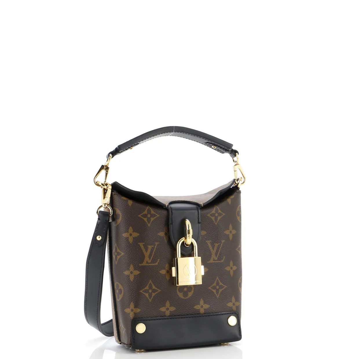 Bento Box Handbag Reverse Monogram Canvas - Deep Luxury