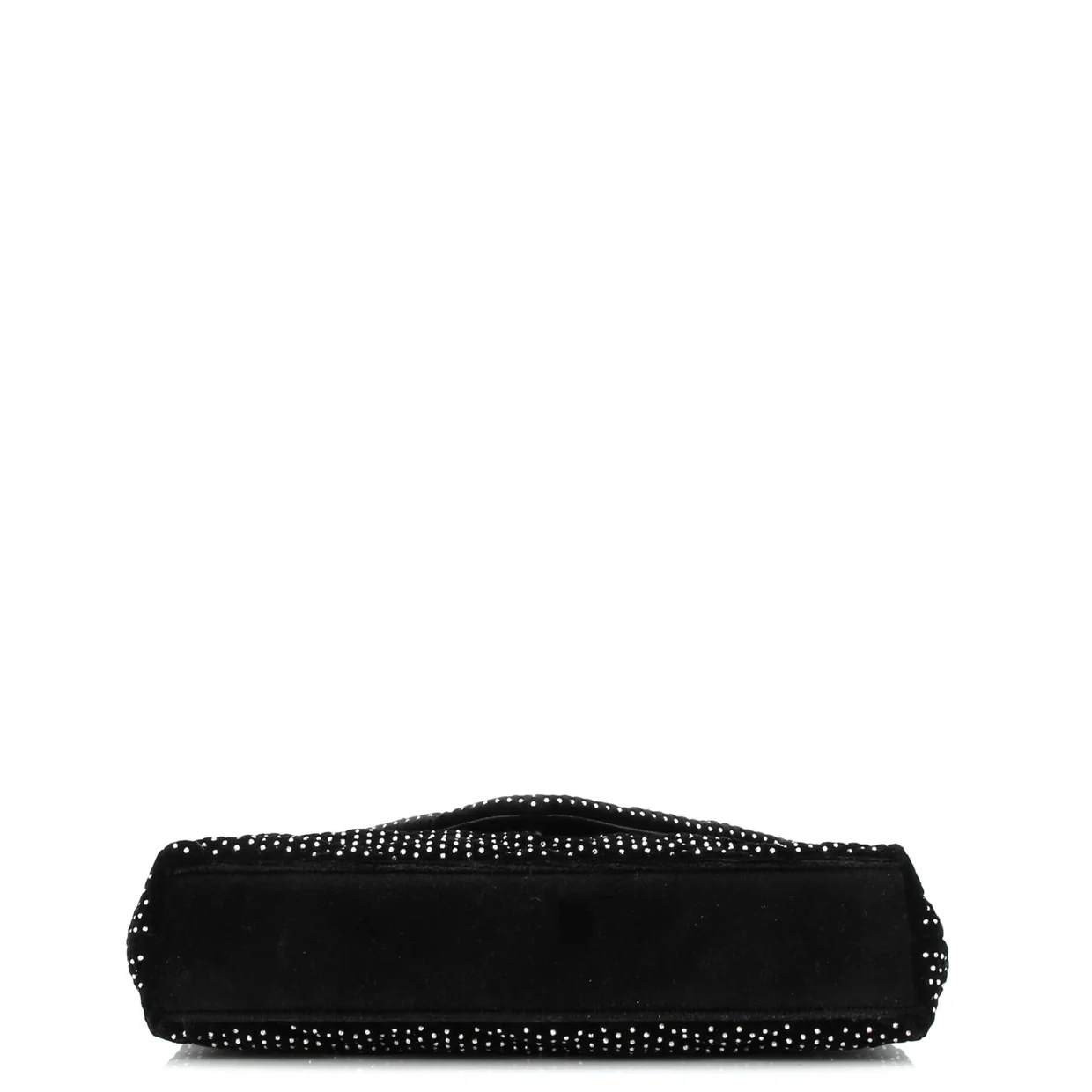 Sade Puffer Envelope Clutch Crystal Embellished Velvet Large - Deep Luxury