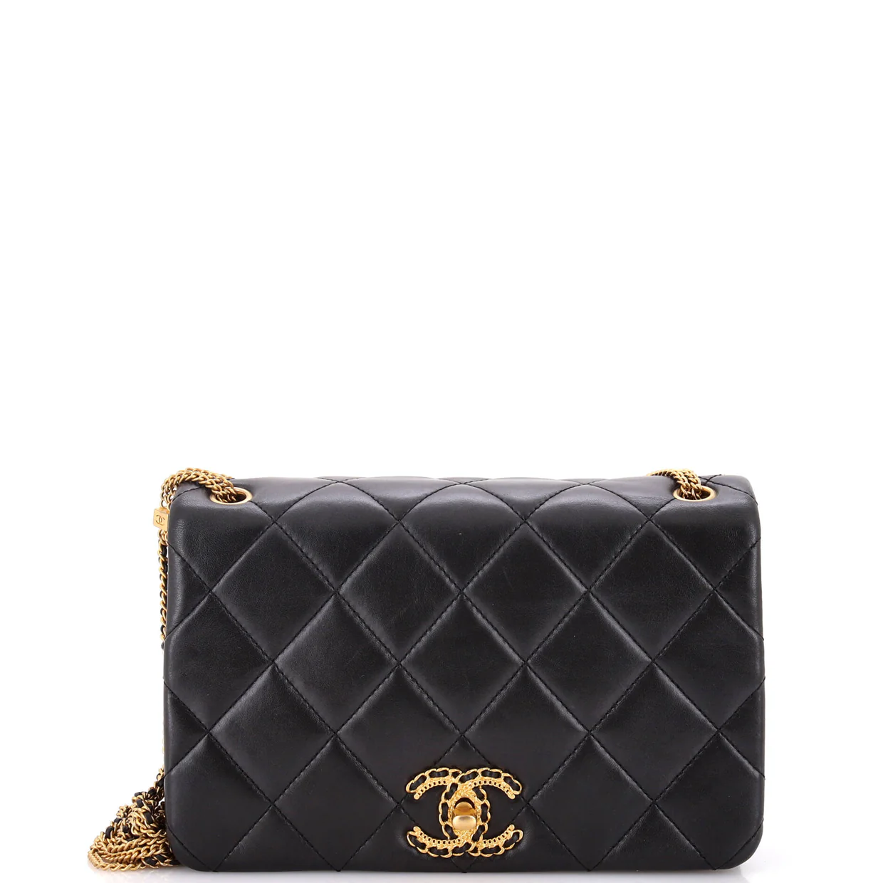 On And On Full Flap Bag Quilted Lambskin Mini - Deep Luxury
