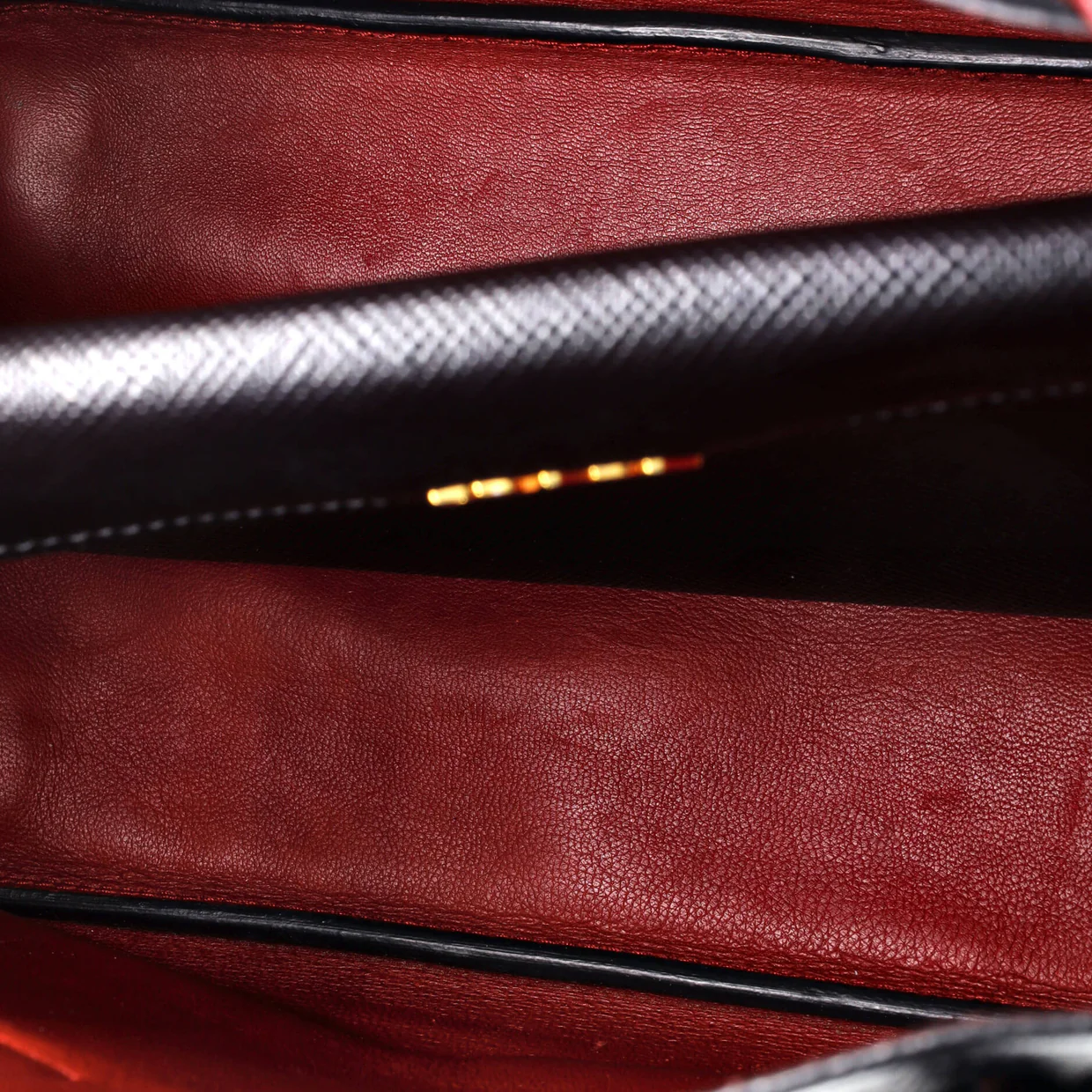 Cuir Double Tote Saffiano Leather Medium - Deep Luxury