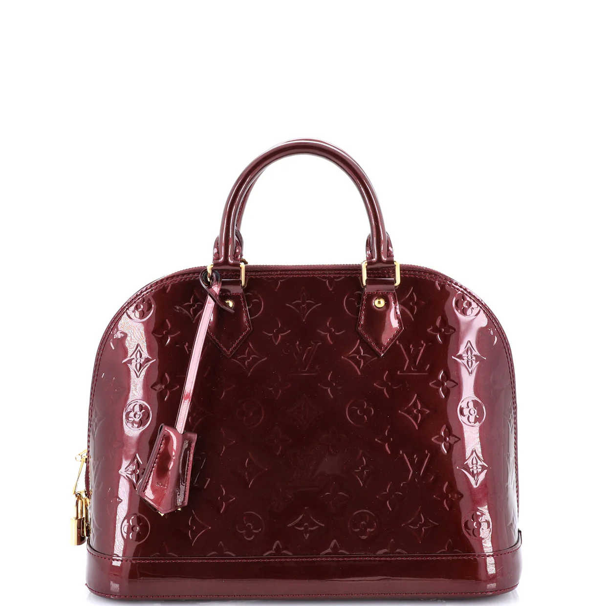 Alma Handbag Monogram Vernis PM - Deep Luxury