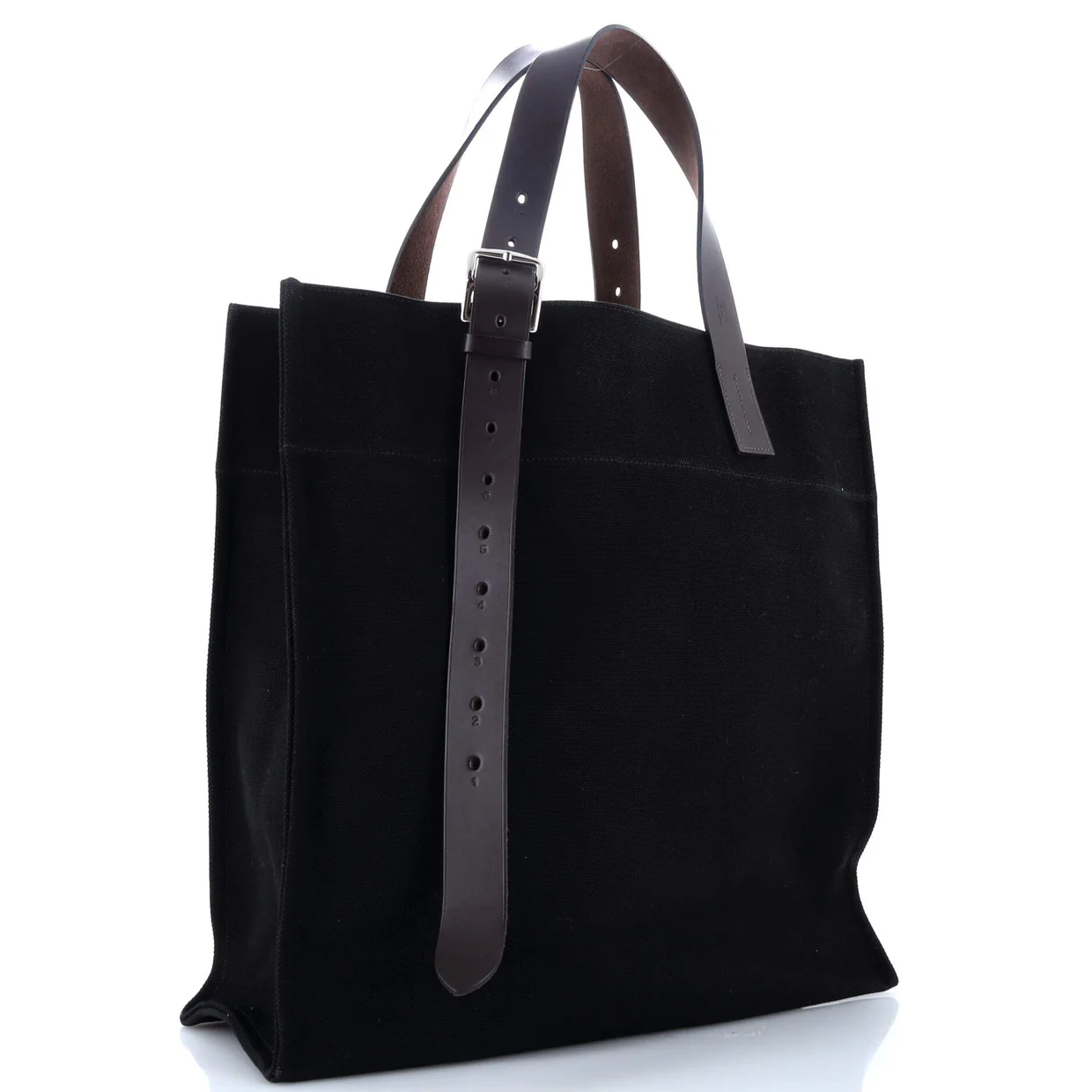 Etriviere Shopping Tote Toile and Leather - Deep Luxury