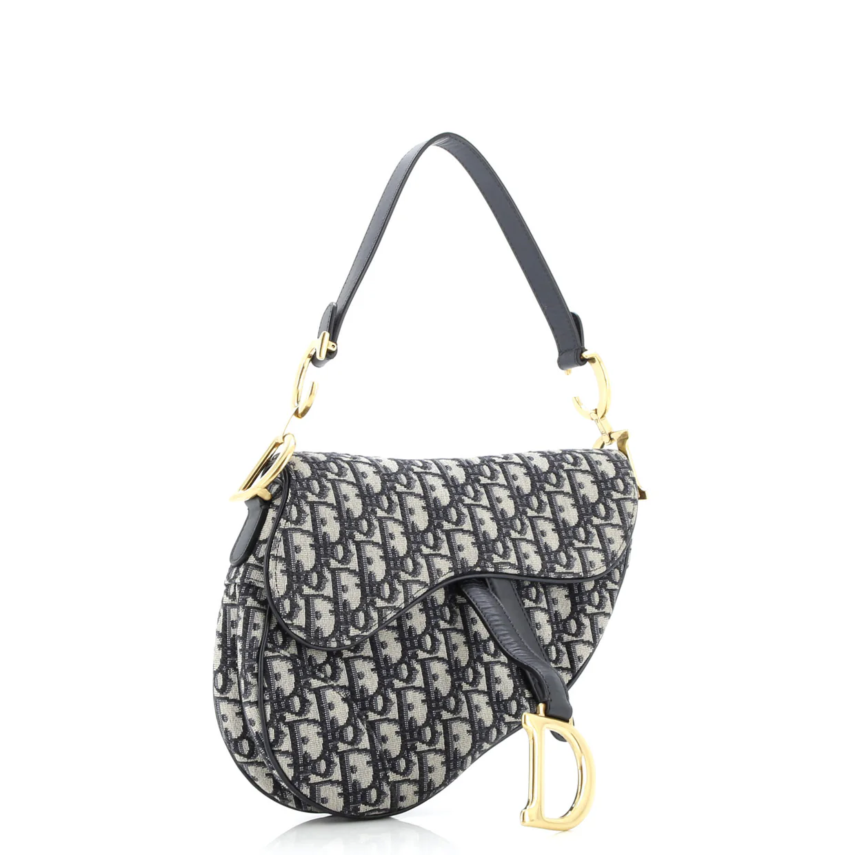 Saddle Handbag Oblique Canvas Medium - Deep Luxury