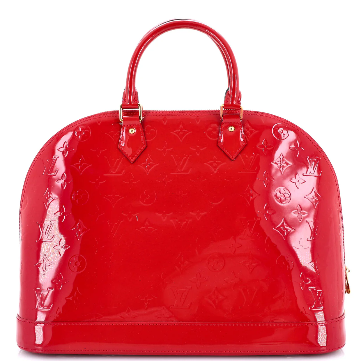 Alma Handbag Monogram Vernis GM - Deep Luxury