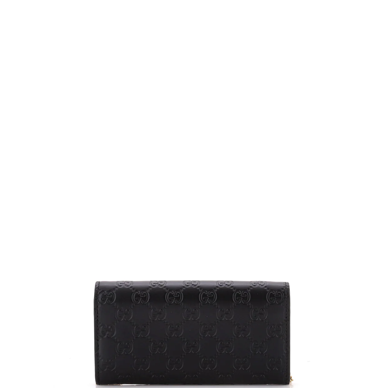 Padlock Continental Chain Wallet Guccissima Leather Long - Deep Luxury