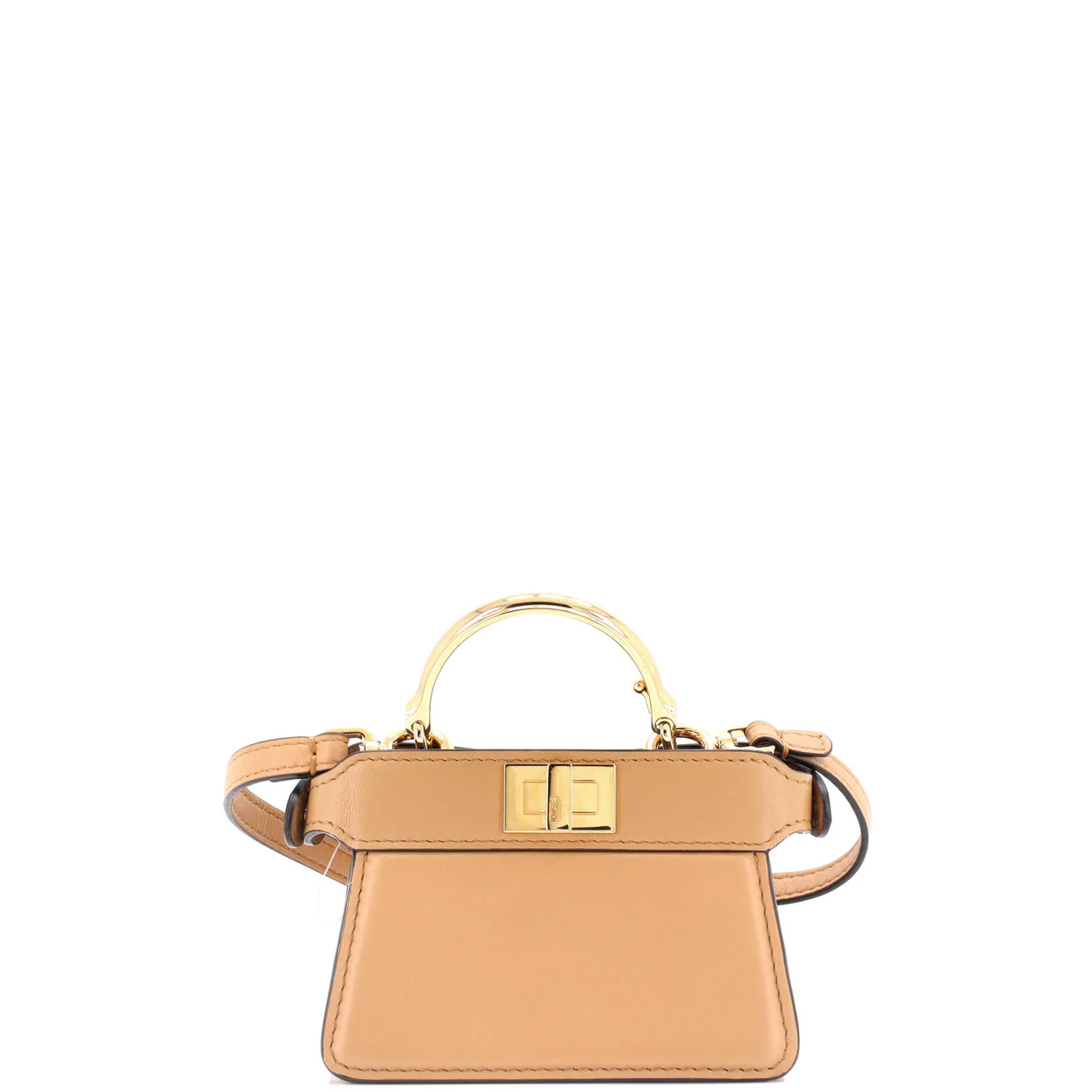 Maxi Handle Peekaboo Bag Leather Nano - Deep Luxury