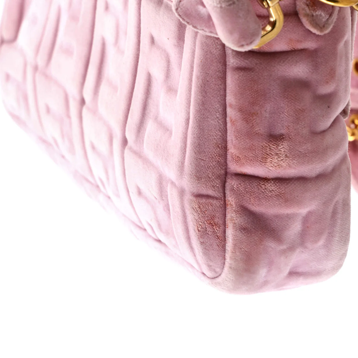 Baguette NM Bag Zucca Embossed Velvet Medium - Deep Luxury