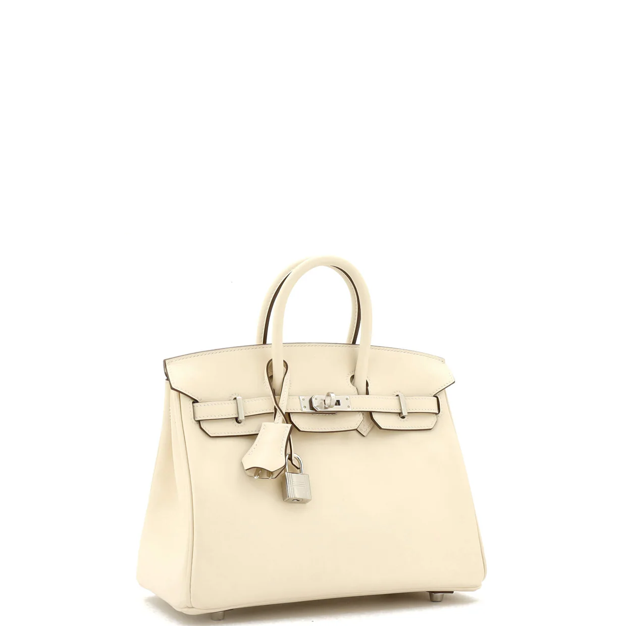 Birkin Handbag Light Swift with Palladium Hardware 25 - Deep Luxury