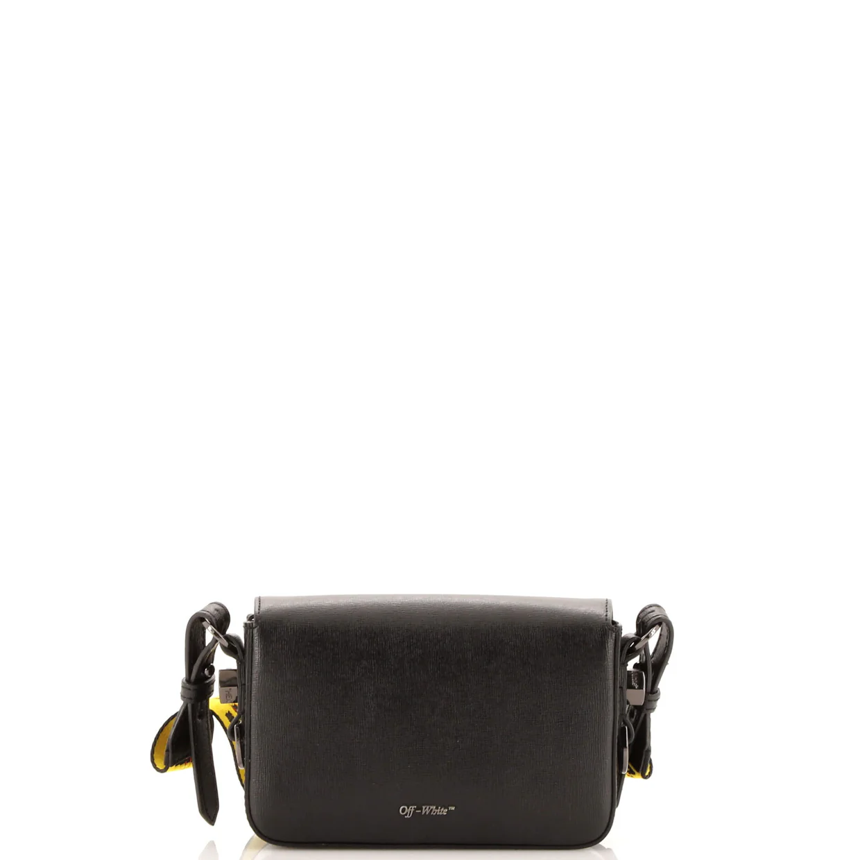 Binder Clip Flap Bag Striped Leather Mini - Deep Luxury