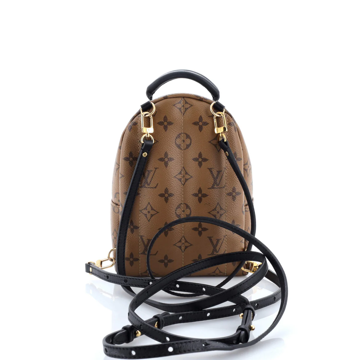 Palm Springs Backpack Reverse Monogram Canvas Mini - Deep Luxury