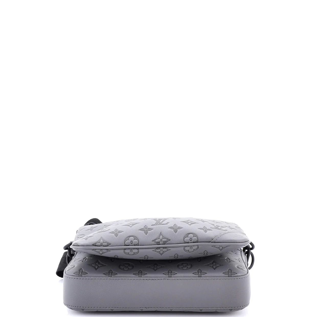 Trio Messenger Bag Monogram Shadow Leather - Deep Luxury