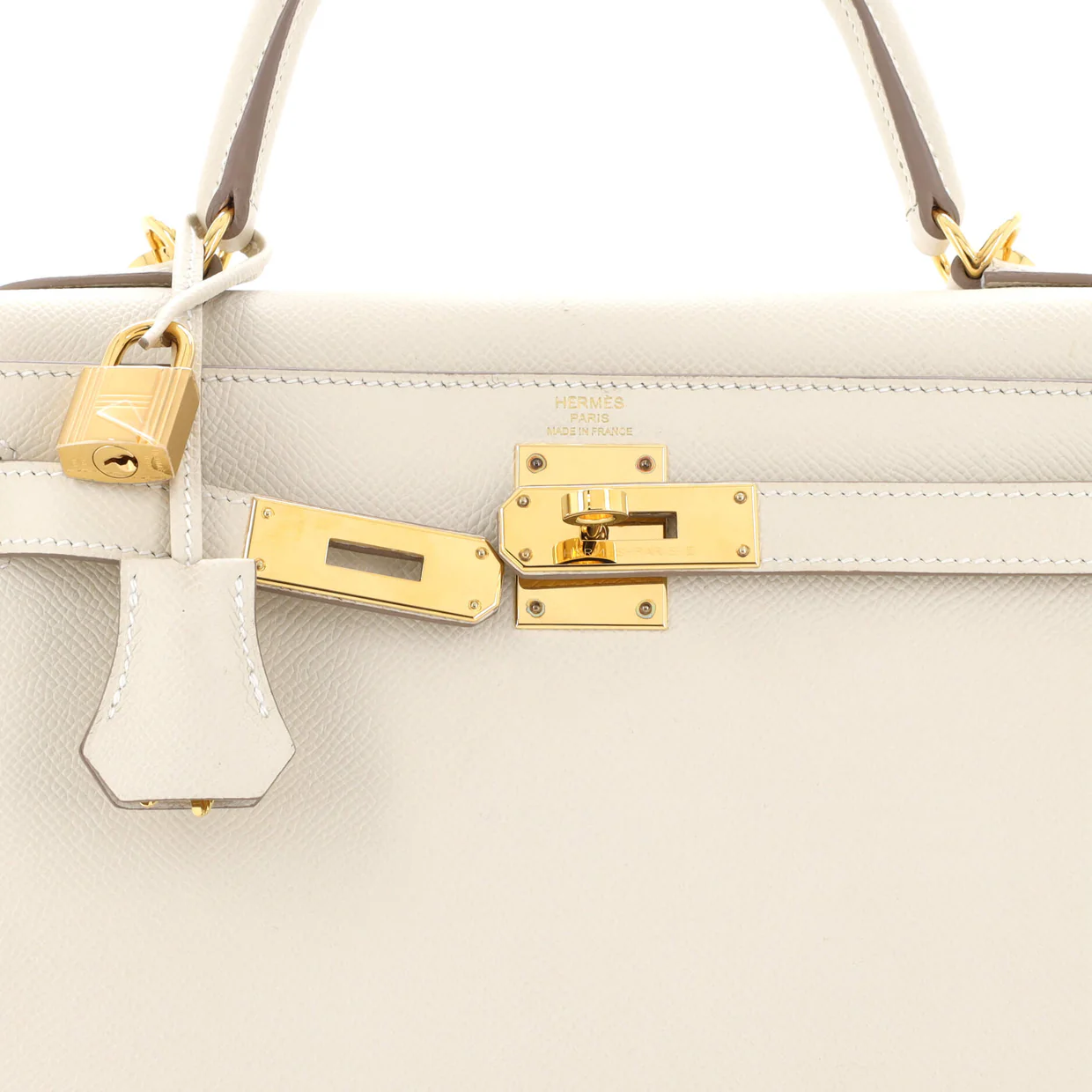 Kelly Handbag Light Epsom with Gold Hardware 28 - Deep Luxury